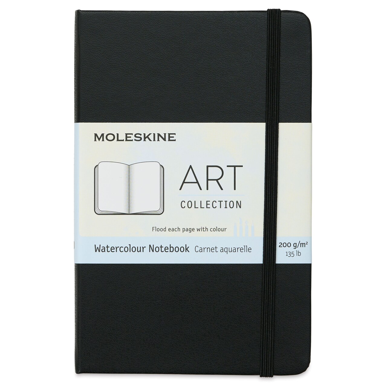 Moleskine Art Collection Watercolor Notebook - 5-1/2" x 3-1/2", Portrait, 60 Pages